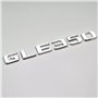 GLE350 Lettre emblème badge numéro de coffre pour badge de bagage Argenté chromé