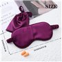 IYOU Masque de sommeil en soie de mûrier - Violet - Masque de nuit en soie de mûrier - Couverture des yeux avec bouchons d'oreil
