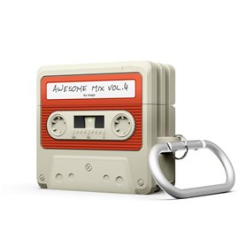 elago Coque Cassette Compatible avec l'étui AirPods 4 - Mousqueton Inclus