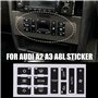 Compatible avec Audi A2/A3 8L A/C AS/TP Audi A4 B6 B7 Kit de réparation de boutons Fix autocollants de voiture Autocollant de ré