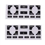 Compatible avec Audi A2/A3 8L A/C AS/TP Audi A4 B6 B7 Kit de réparation de boutons Fix autocollants de voiture Autocollant de ré