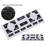 Compatible avec Audi A2/A3 8L A/C AS/TP Audi A4 B6 B7 Kit de réparation de boutons Fix autocollants de voiture Autocollant de ré