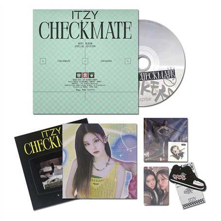 ITZY - [CHECKMATE SPECIAL EDITION] (B Ver.) Photobook + CD-R + Photocard + Special Tag + Sneakers Sticker + Postcard + Seal Stic