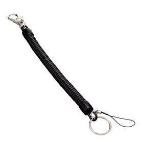 Ressort hélicoïdal Keychain en spirale rétractable theftproof anti-perte extensible cordon de sécurité porte-clés en métal pour