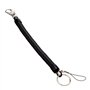 Ressort hélicoïdal Keychain en spirale rétractable theftproof anti-perte extensible cordon de sécurité porte-clés en métal pour