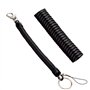 Ressort hélicoïdal Keychain en spirale rétractable theftproof anti-perte extensible cordon de sécurité porte-clés en métal pour 