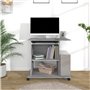 AJJHUUKI Mobilier d'extérieur Bureau informatique Gris Sonoma 80 x 50 x 75 cm