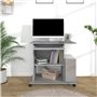 AJJHUUKI Mobilier d'extérieur Bureau informatique Gris Sonoma 80 x 50 x 75 cm