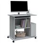 AJJHUUKI Mobilier d'extérieur Bureau informatique Gris Sonoma 80 x 50 x 75 cm