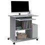 AJJHUUKI Mobilier d'extérieur Bureau informatique Gris Sonoma 80 x 50 x 75 cm