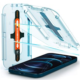 Spigen Glas.TR EZ Fit Verre Trempé Compatible avec iPhone 12 Pro Max