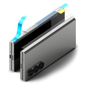 Ringke Protecteur d'écran Charnière Compatible avec Samsung Galaxy Z Fold 6 / Z Fold 5 / Z Fold 4 [Hinge Dual Easy Film] [2 Pack