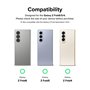 Ringke Protecteur d'écran Charnière Compatible avec Samsung Galaxy Z Fold 6 / Z Fold 5 / Z Fold 4 [Hinge Dual Easy Film] [2 Pack