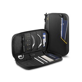 Spigen Life Klasden Pochette pour Passeport avec Blocage RFID et pin pour Carte SIM Organisateur de Voyage pour la Famille Poche