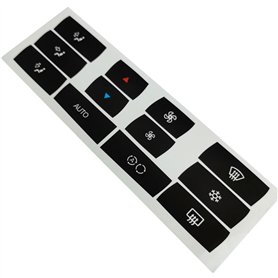 Autocollant de voiture Compatible Avec BMW Pour X3 E83 2003-2010 Bouton Contrôle Climatique Autocollants Superposition Bouton Ki
