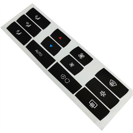 Autocollant de voiture Compatible Avec BMW Pour X3 E83 2003-2010 Bouton Contrôle Climatique Autocollants Superposition Bouton Ki