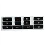 Autocollant de voiture Compatible Avec BMW Pour X3 E83 2003-2010 Bouton Contrôle Climatique Autocollants Superposition Bouton Ki