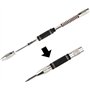 JNTMIKUN Lot de 2 Pointeau Automatique, Poinçons Centraux À Ressort avec 2 Pièces Pointes de Rechange, Pour Metal Bois Mur Verre