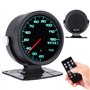 Yctze Jauge de température de l'eau, jauge de température de l'eau mécanique Digita Racing 60mm teinté 17 couleurs OBD2 pointeur