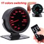 Yctze Jauge de température de l'eau, jauge de température de l'eau mécanique Digita Racing 60mm teinté 17 couleurs OBD2 pointeur