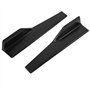 2 pièces Jupes latérales à Bascule s'adapte aux véhicules universels Noir extérieur côté extérieur Ligne inférieure Extensions P