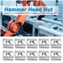 écrou à rainure en T coulissant en acier au carbone M4 * 10 * 5 pour accessoires de profil en al