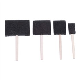 4 pièces mousse peinture brosse mousse Bricolage outils de peinture éponge outil de dessin éponges brosse ensemble peinture épon