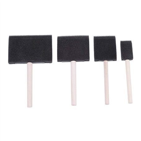 4 pièces mousse peinture brosse mousse Bricolage outils de peinture éponge outil de dessin éponges brosse ensemble peinture épon