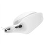 Oumefar Distributeur de savon liquide rechargeable unique en forme d'esc pour la cuisine (blanc)