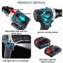 Outil à riveter sans fil, kit de riveteuses électriques à double vitesse, outil portable et automatique d'installation d'inserts