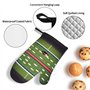 Lot de 4 maniques et maniques de cuisine avec maniques Motif terrain de football américain et ballon de football américain