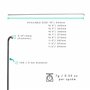 Vincita Lot de 36 rayons en acier inoxydable 14G J Bend 254 mm – 294 mm avec embouts en laiton pour rayons de roue de VTT, vélo 