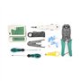 SANMONK Kit d'outils de réparation réseau, outil de sertissage, testeur de câble, connecteurs, pince à sertir d'Outil Approprié 