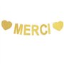 Andgo Merci Banderole Bannière pour Mariage