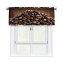AUGUSTRUSH Cantonnière courte avec passe-tringle pour fenêtres de 137 x 46 cm