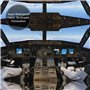 AUGUSTRUSH Rideau de douche imperméable avec œillets métalliques (cockpit d'avion) avec 12 crochets, séchage rapide, lavable en 