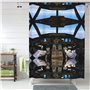 AUGUSTRUSH Rideau de douche imperméable avec œillets métalliques (cockpit d'avion) avec 12 crochets, séchage rapide, lavable en 