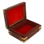 Ajuny Boîte de Rangement de Bijoux Décoratifs en Bois Fabriqués à la Main Motif Floral Organisateur de Coffre au Trésor Polyvale