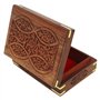 Ajuny Boîte de Rangement de Bijoux Décoratifs en Bois Fabriqués à la Main Motif Floral Organisateur de Coffre au Trésor Polyvale