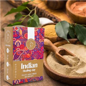 AATMANA Fullers Terre Poudre | Multani Mitti | Argile De Guérison Indienne | Masque Visage Purifiant Les Pores De La Peau Profon