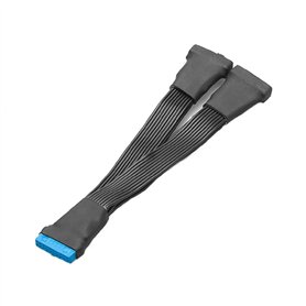 GHBOTTOM Câble d'extension de carte mère USB 3.0 19 broches / 20 broches 4 7" USB 3.0 19 broches / 20 broches femelle vers répar