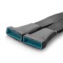 GHBOTTOM Câble d'extension de carte mère USB 3.0 19 broches / 20 broches 4 7" USB 3.0 19 broches / 20 broches femelle vers répar