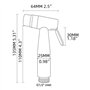 CIENCIA Pulvérisateur à Bidet Manuel Pulvérisateur en Acier Inoxydable Shattaf - Uniquement Tête de Pulvérisation de Bidet, Acce
