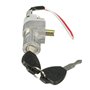 MOMOALA cylindre Batterie Chager Mini Lock avec 2 Clés pour Moto Scooter Électrique Vélo E-Bike, Argent