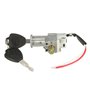 MOMOALA cylindre Batterie Chager Mini Lock avec 2 Clés pour Moto Scooter Électrique Vélo E-Bike, Argent