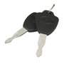 MOMOALA cylindre Batterie Chager Mini Lock avec 2 Clés pour Moto Scooter Électrique Vélo E-Bike, Argent