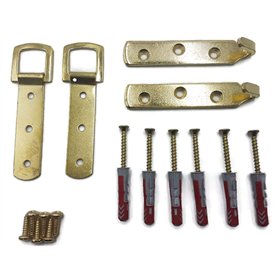 Kit de suspension pour grande et lourde photo ou miroir – pour murs solides et plâtre – jusqu'à 25 kg