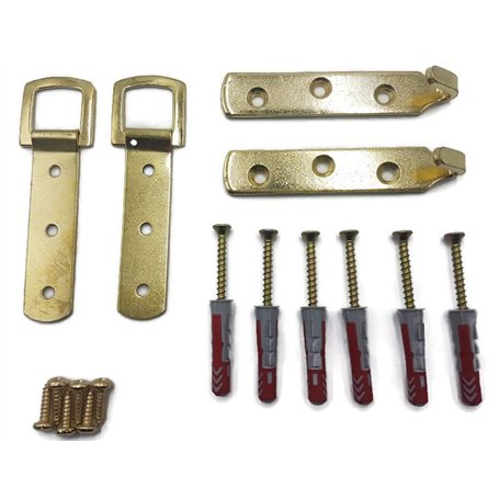 Kit de suspension pour grande et lourde photo ou miroir – pour murs solides et plâtre – jusqu'à 25 kg
