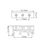 10 Ensembles Support de Carte PCB Adaptateur de Rail DIN C45 35mm PCB Circuit imprimé Support de Support de Support