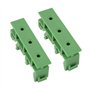 10 Ensembles Support de Carte PCB Adaptateur de Rail DIN C45 35mm PCB Circuit imprimé Support de Support de Support